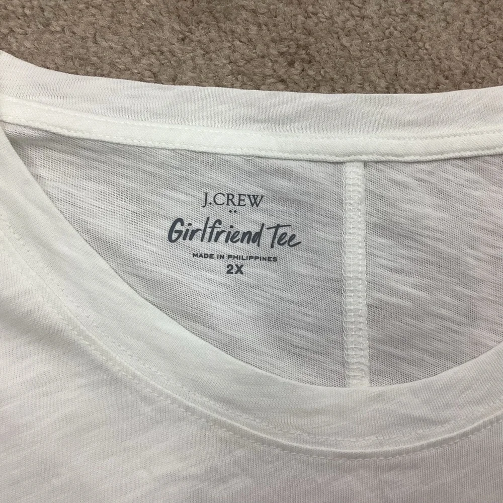 J. Crew Crewneck Girlfriend Tee Size 2X NWT